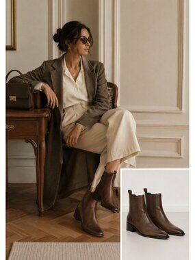 Thursday Boot Co Dreamer Chelsea Boots Womens 8.5 Leather Ankle Boot Western
